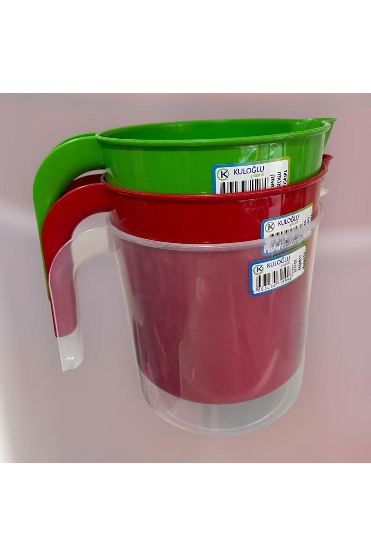 Mg Home 3lü Su Maşrapası Plastik Su Kabı Maşrapa Tuvalet Banyo Maşrapası